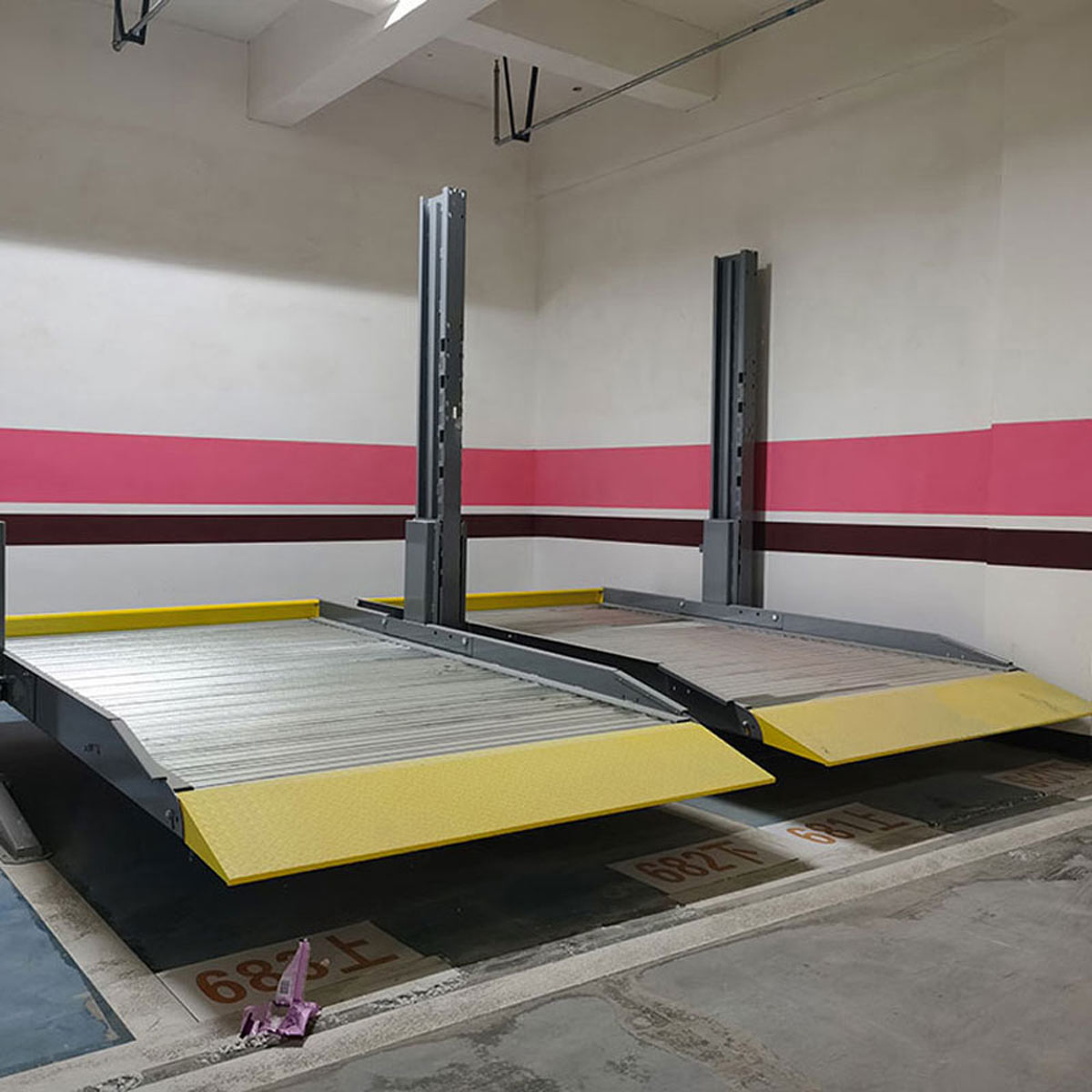 岷县简易升降式机械式立体停车设备过验收